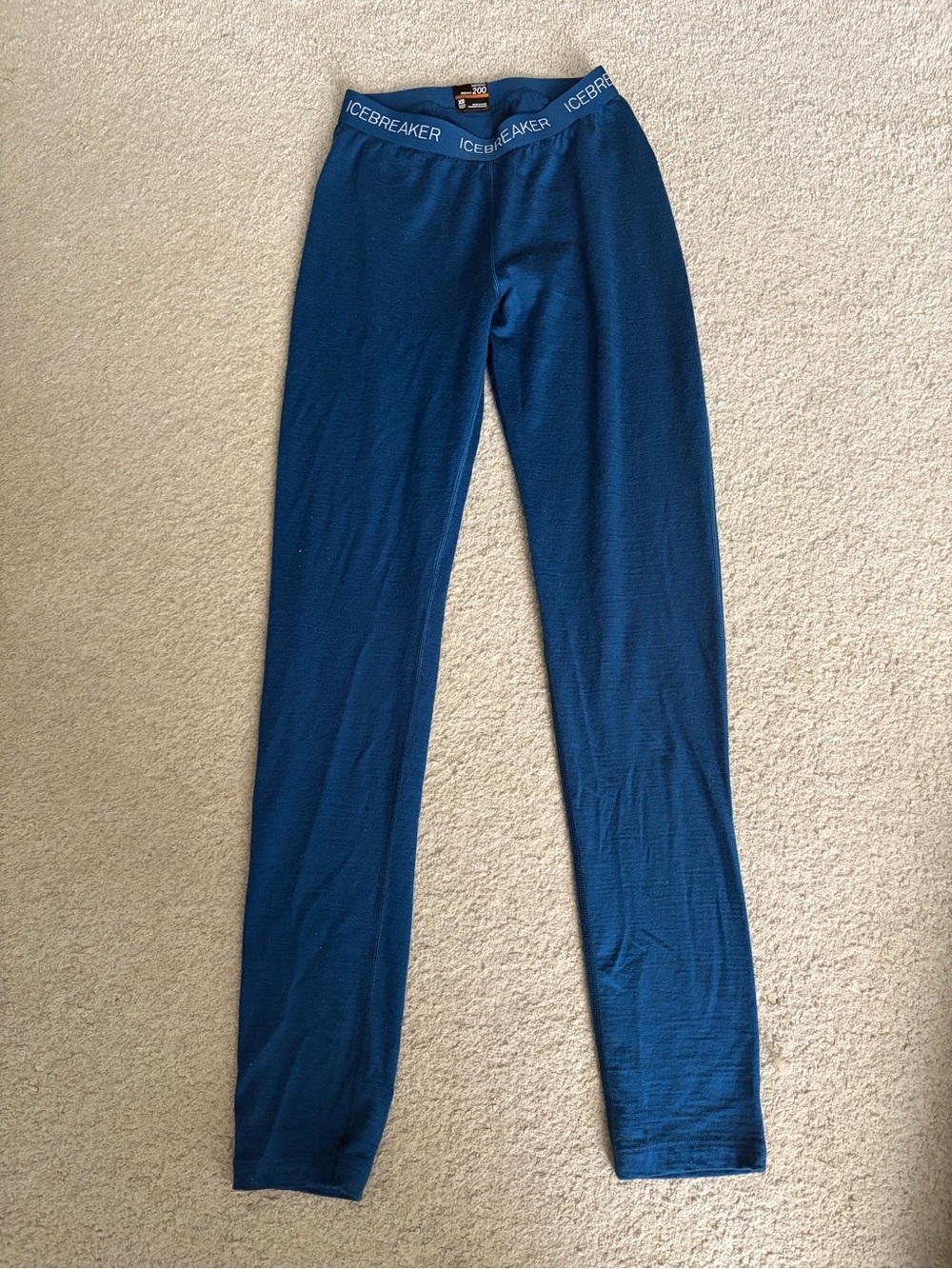 Icebreaker Merino Bodyfit 200, Women’s XS Teal Performance Base Layer Leggings